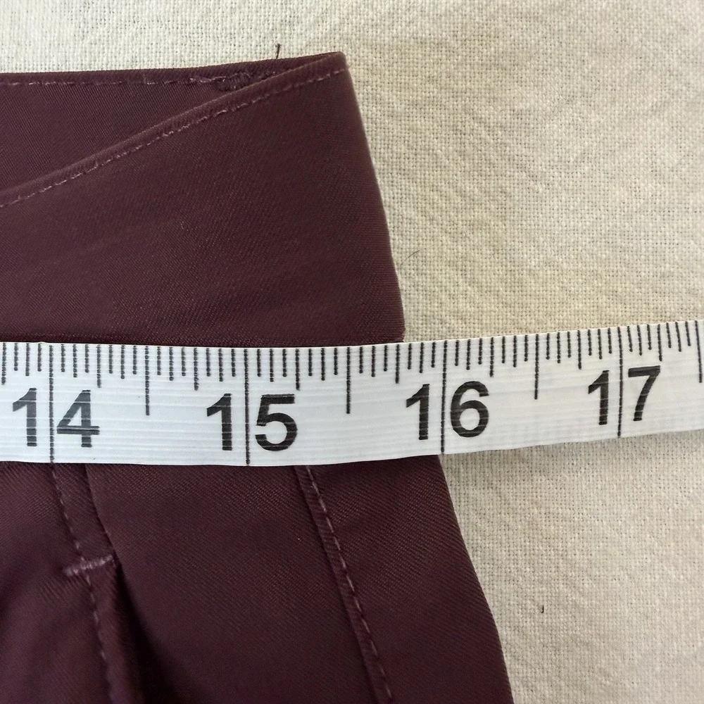 Theory Zaine SW Neoteric Pants Mens 30x32 Burgundy Slim Performance Stretch USA
